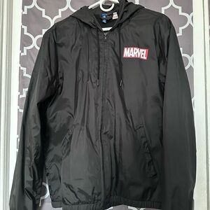 H&M Black Marvel Windbreaker Jacket